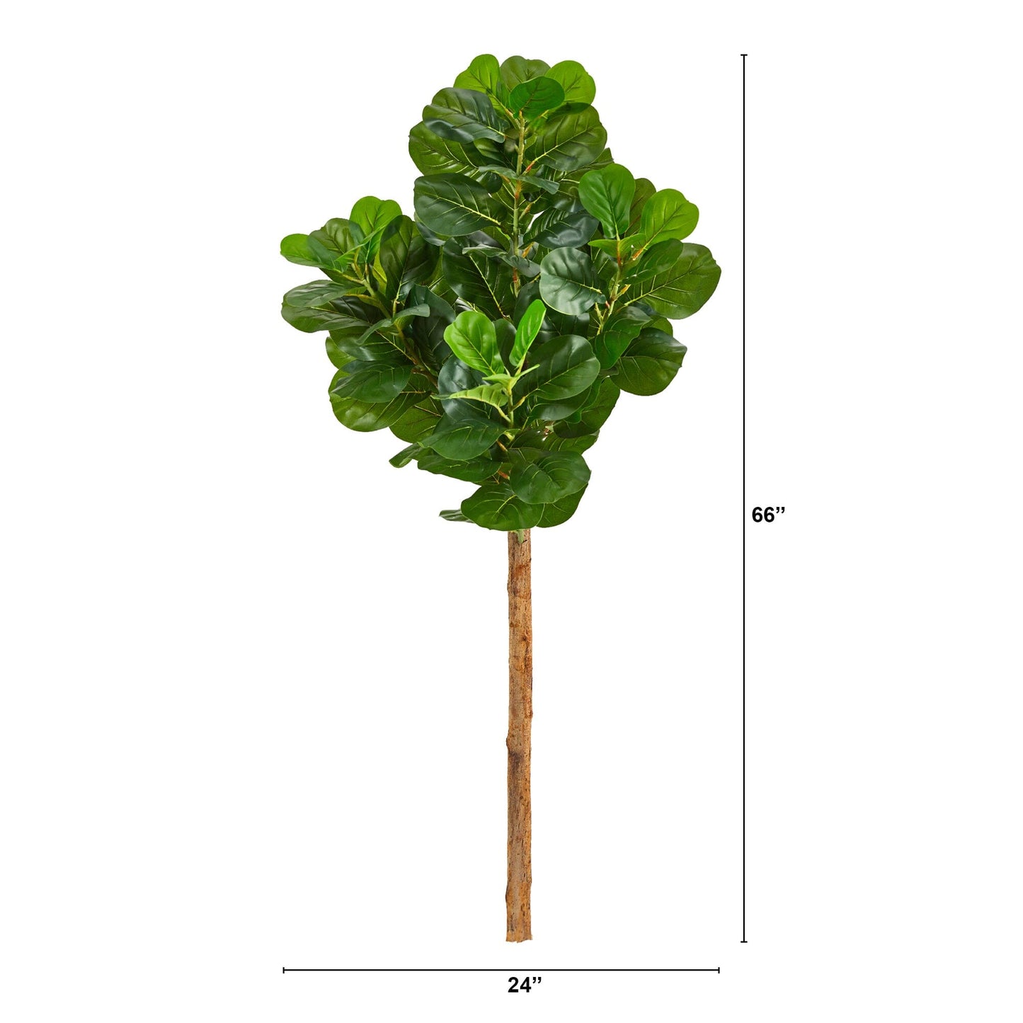 Arbre à feuilles de violon artificiel de 5,5 pi (sans pot)