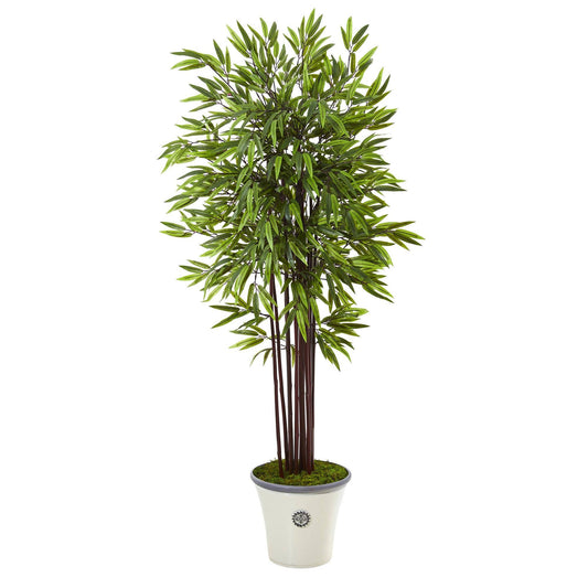 5.5’ Bamboo Artificial Tree in Decorative Planter