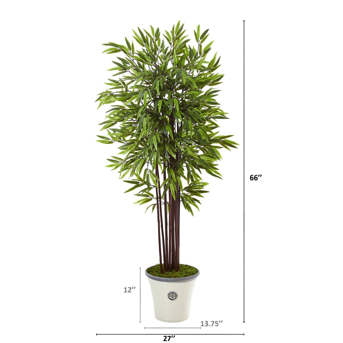 5.5’ Bamboo Artificial Tree in Decorative Planter