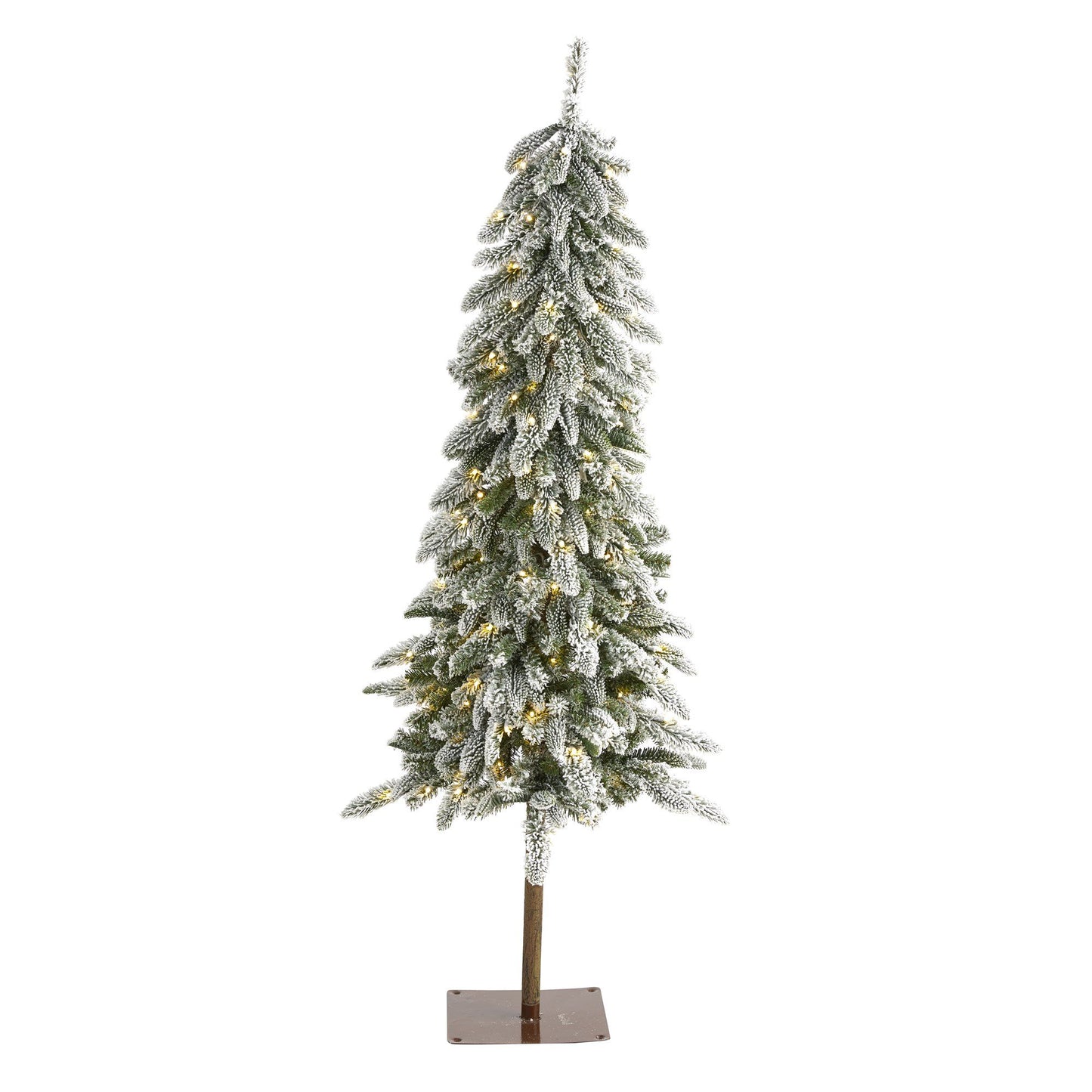 Sapin de Noël artificiel floqué Washington Alpine de 5,5 pi