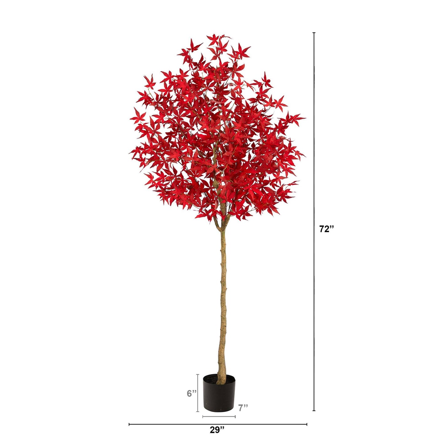 Árbol artificial de arce otoñal de 6 pies