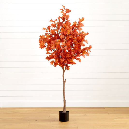 6’ Autumn Oak Artificial Fall Tree