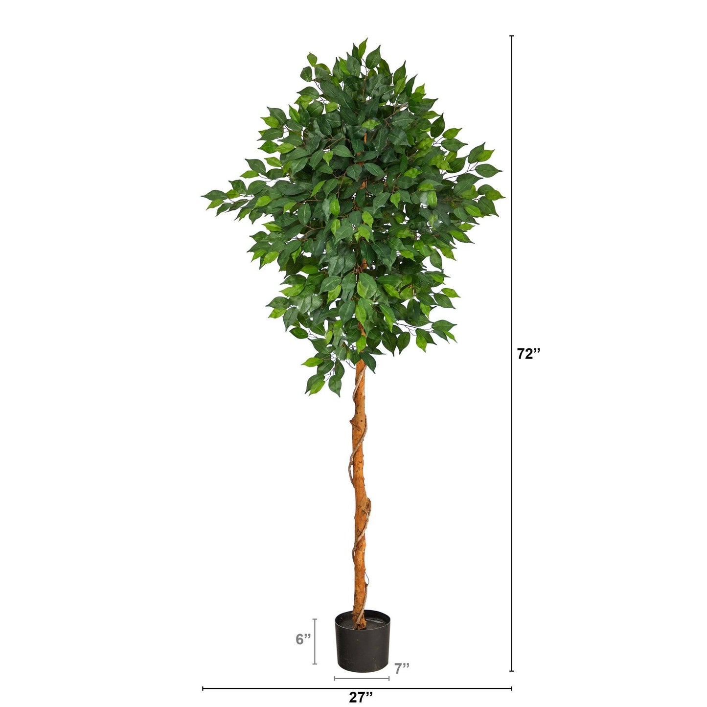 Ficus artificial de 6 pies