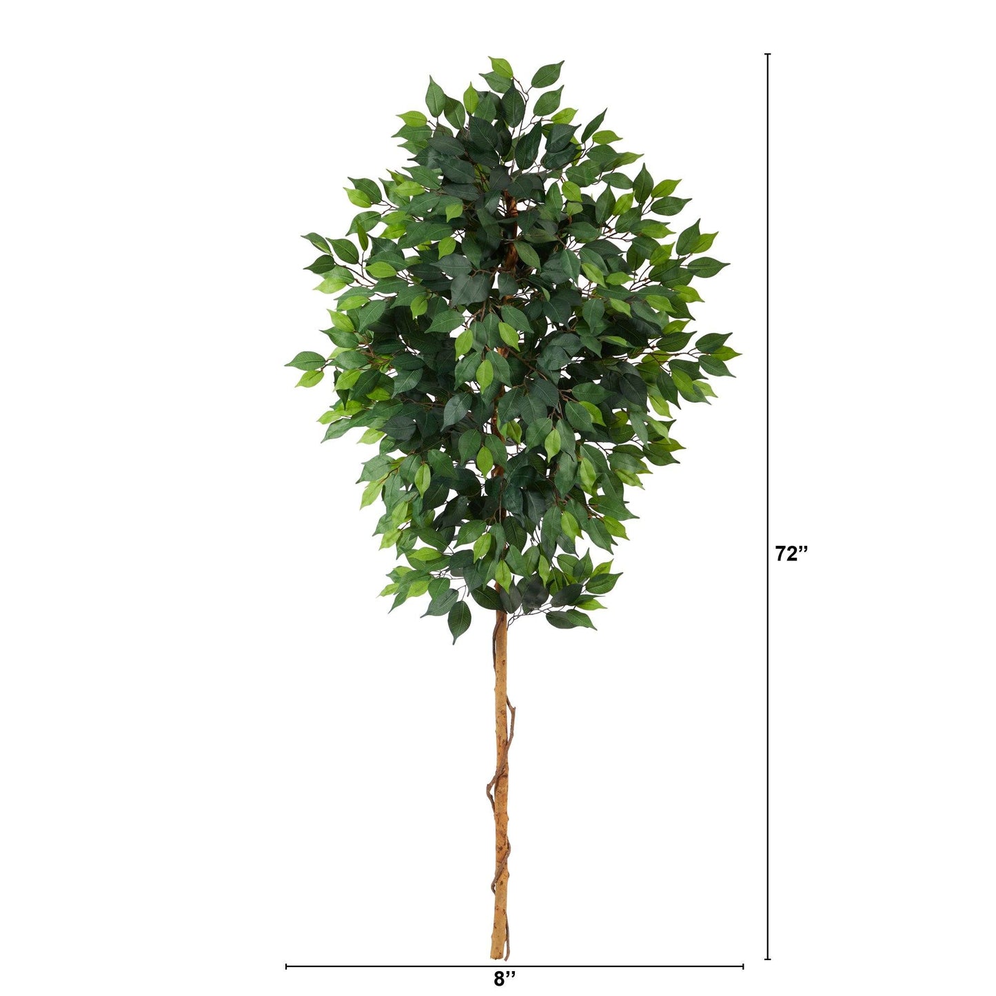 Arbre artificiel Ficus de 6 pieds (sans pot)