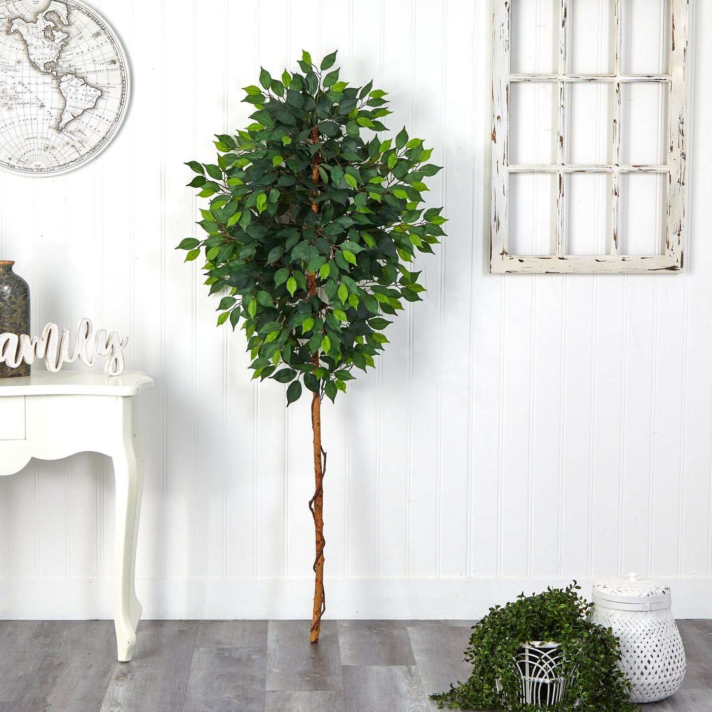 Arbre artificiel Ficus de 6 pieds (sans pot)