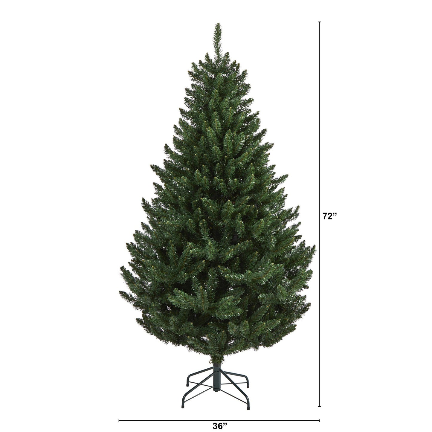 Árbol de Navidad artificial de abeto rocoso del norte de 6 pies con 838 ramas flexibles