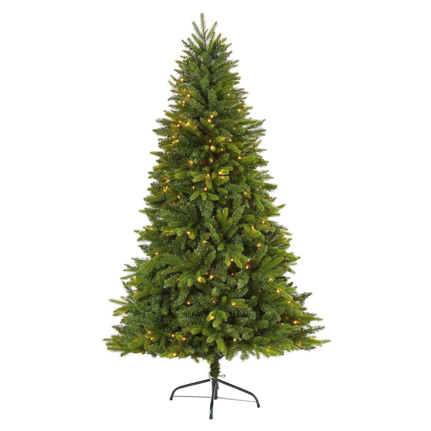 6' Sun Valley Fir Artificial Christmas Tree with 300 Clear LED Lights