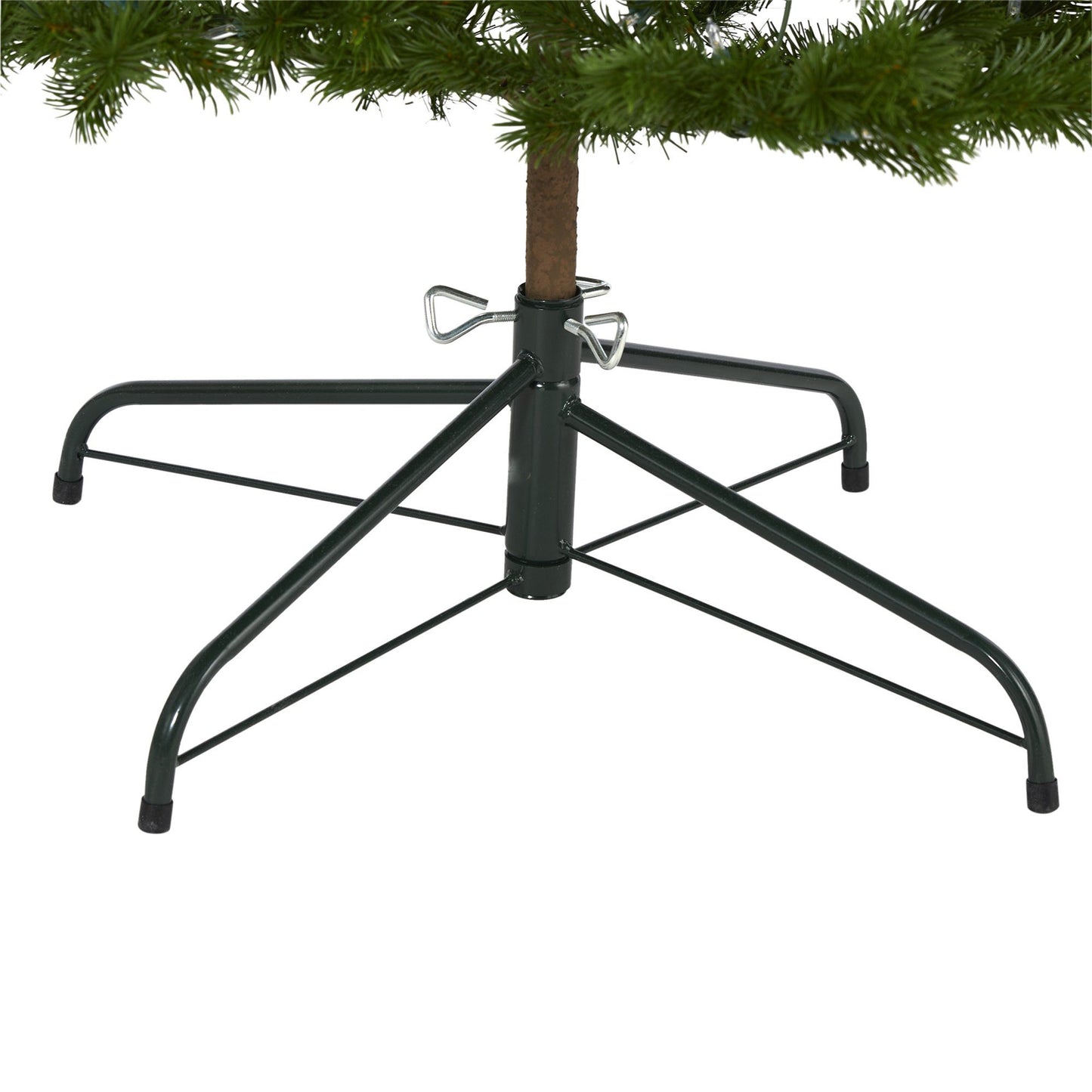 Árbol de Navidad artificial Big Sky Spruce de 6,5 pies con 200 luces LED transparentes y cálidas (multifunción) y 265 ramas flexibles