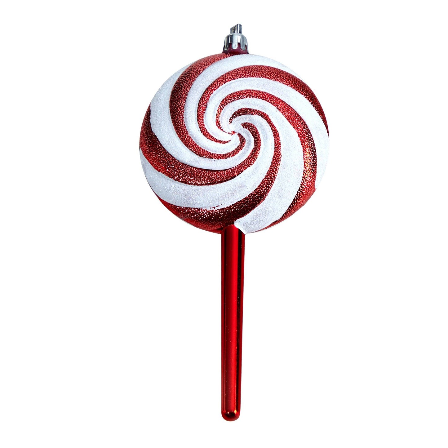 7” Candy Cane Lollipop Holiday Deluxe Christmas Shatterproof Ornament Set of 4