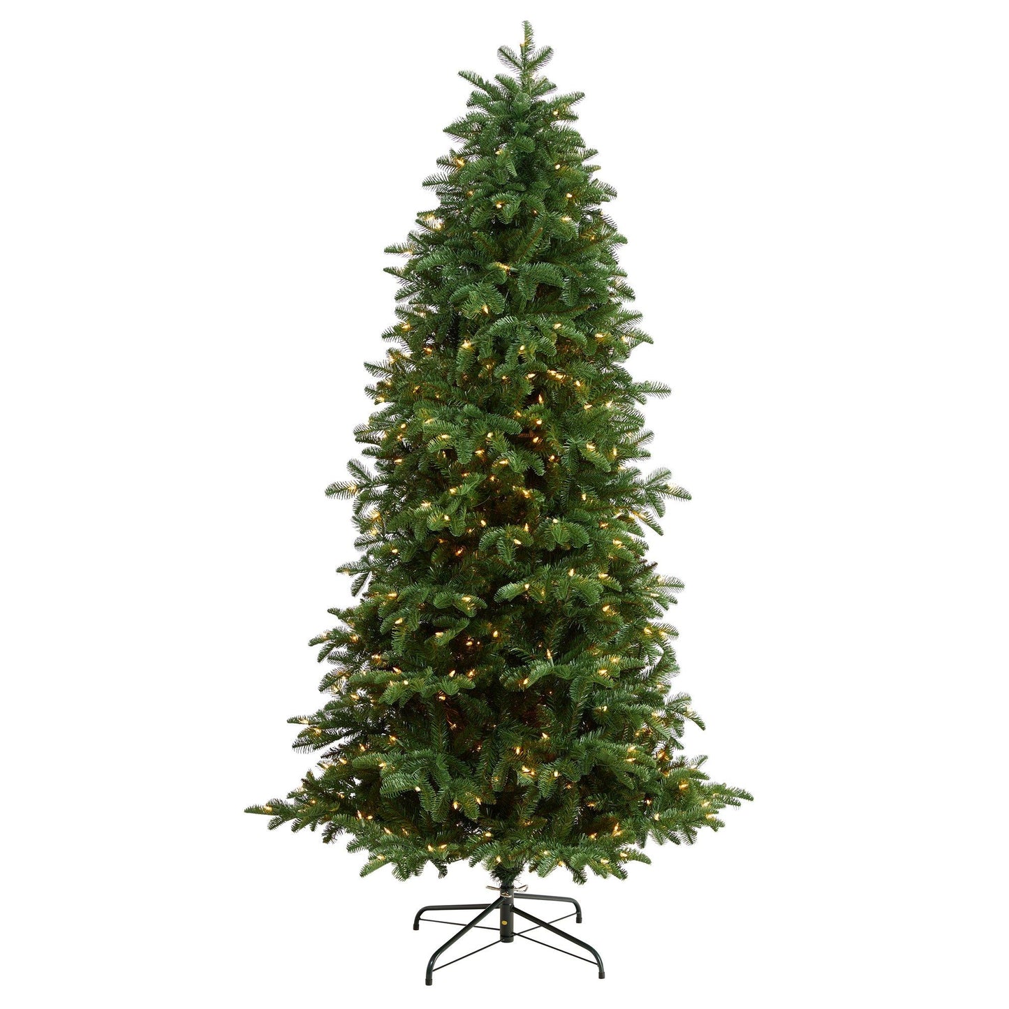 7’ South Carolina Fir Artificial Christmas Tree with 550 Clear LED Lights and 2078 Bendable Branches