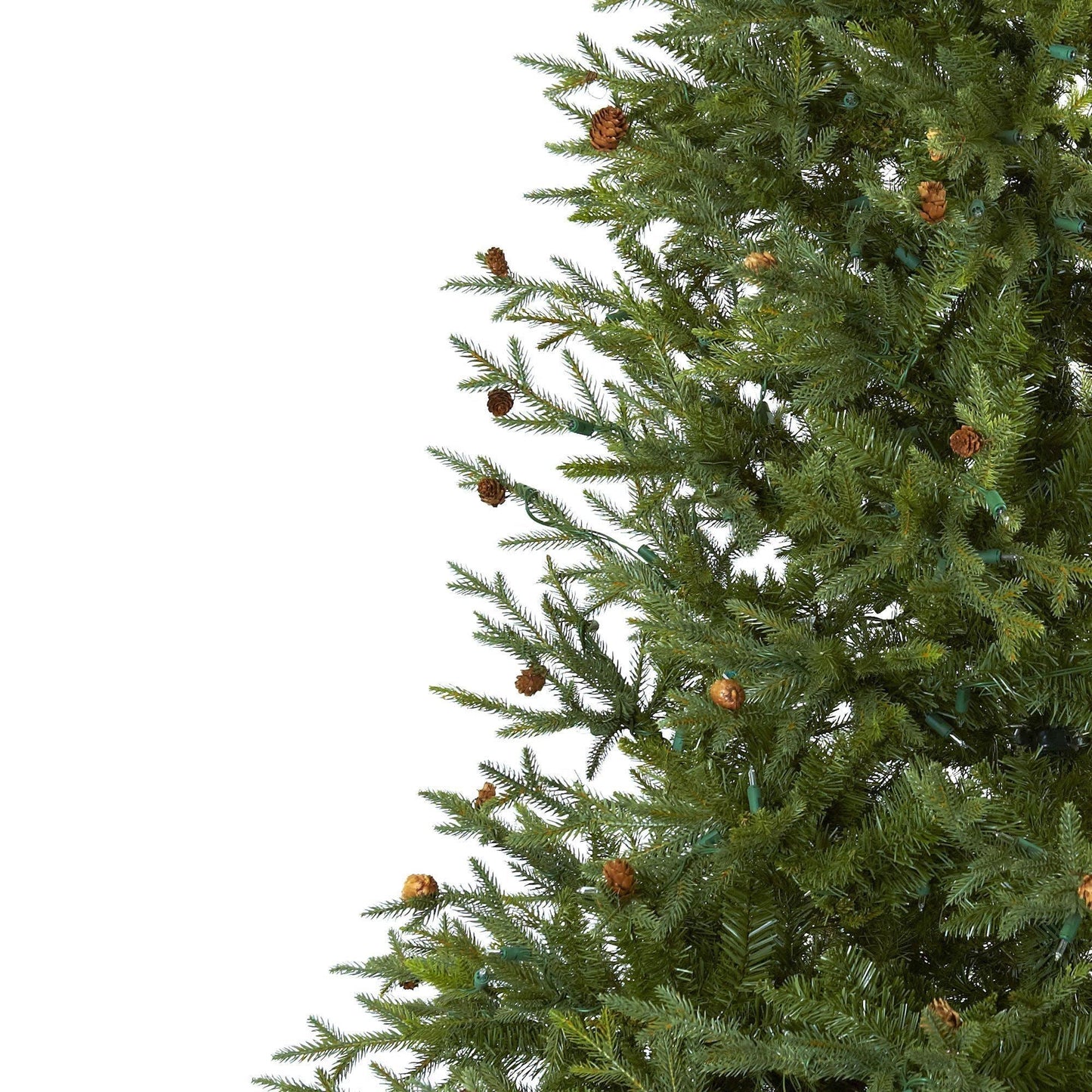 Sapin de Noël classique de 7,5 pi avec pommes de pin