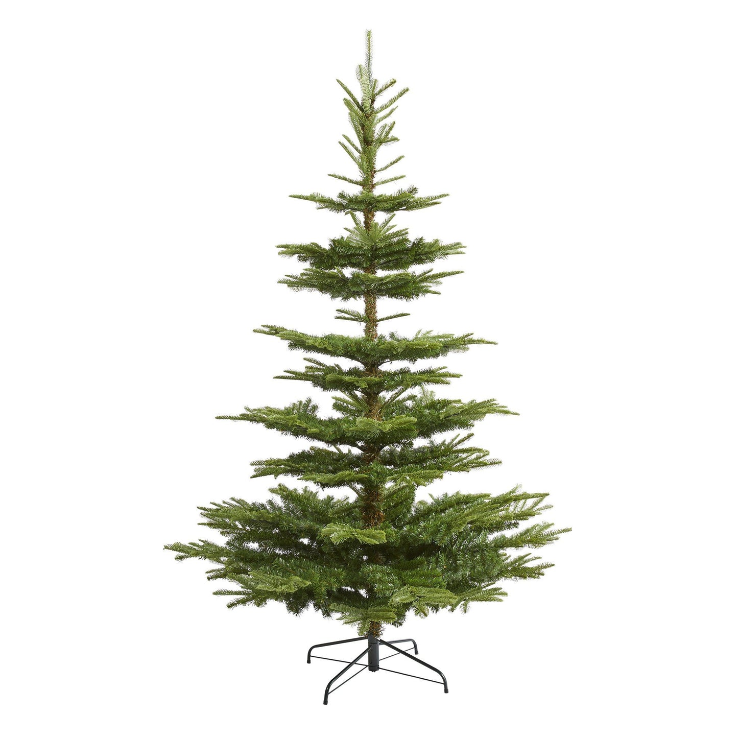 7.5’ Layered Washington Spruce Artificial Christmas Tree with and 1325 Bendable Branches - Green - Nearly Natural