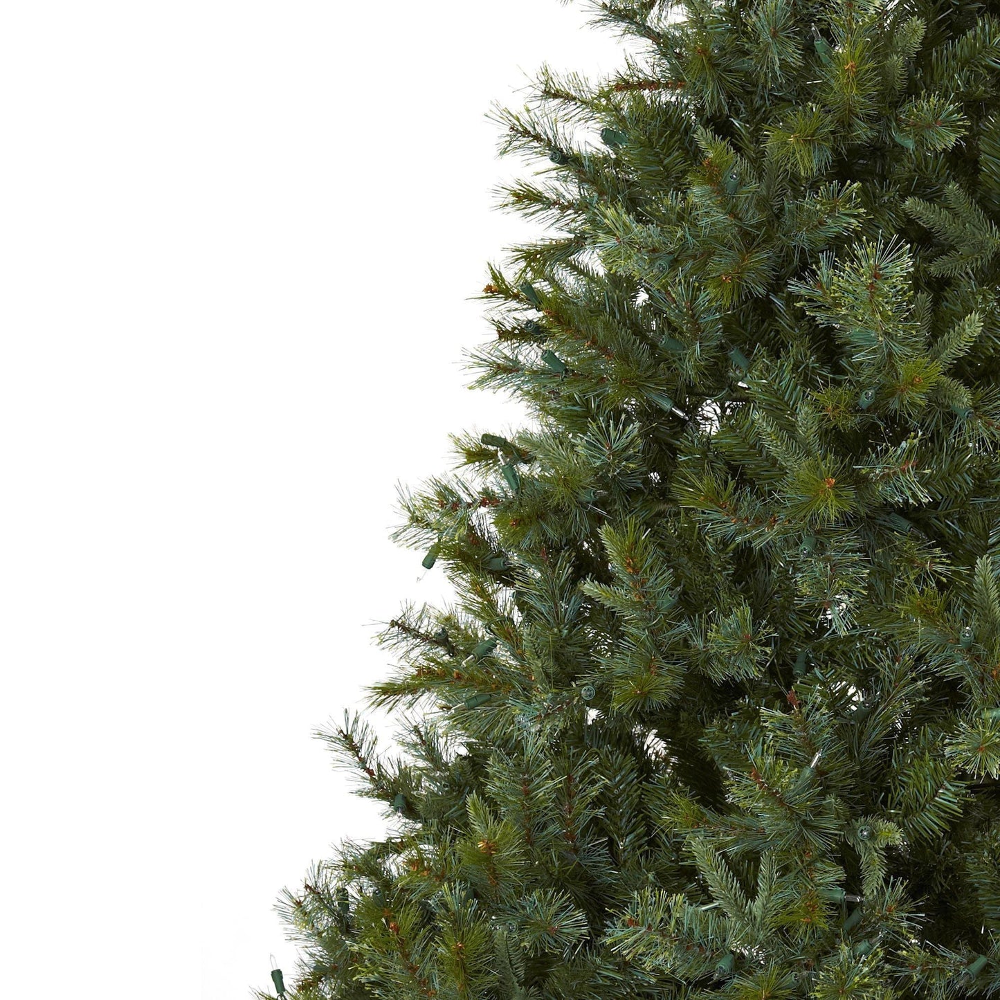 Sapin de Noël majestueux de 7,5 pi avec lumières transparentes