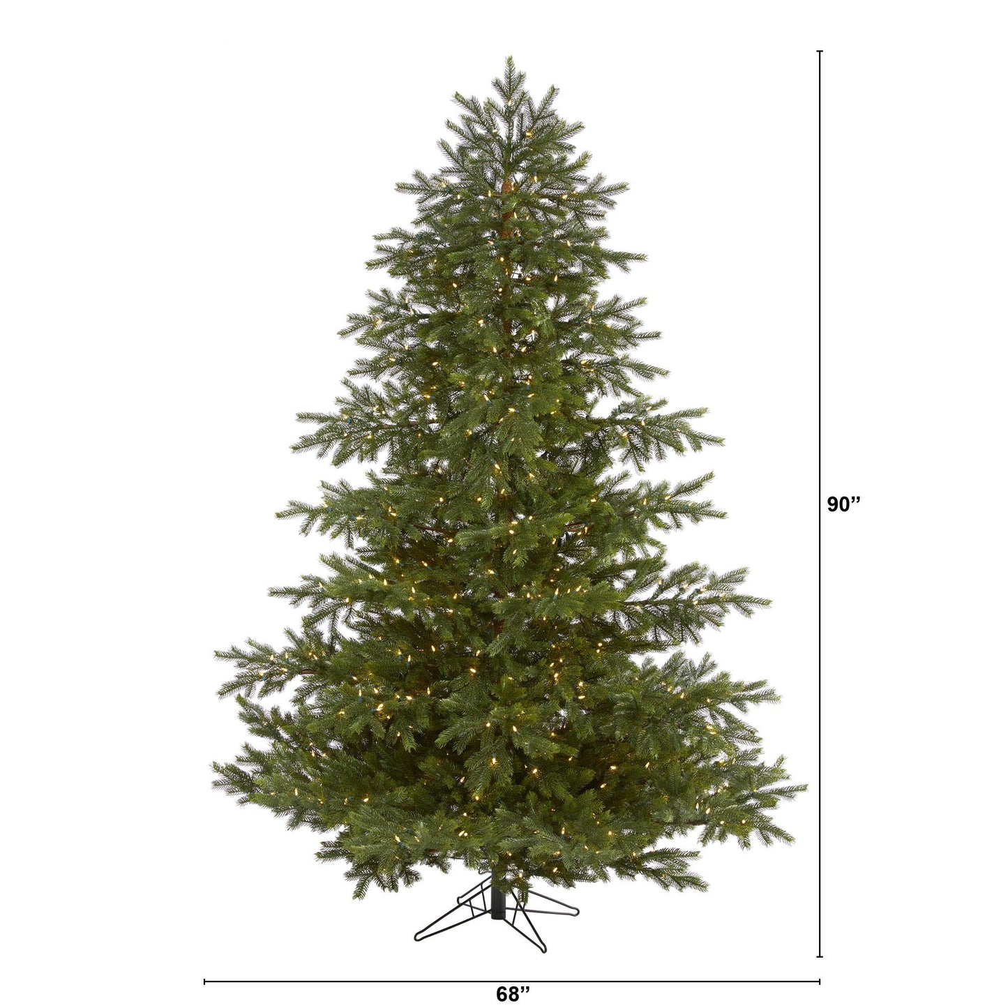 7.5’ South Carolina Spruce Real Touch Artificial Christmas Tree - Green - Nearly Natural