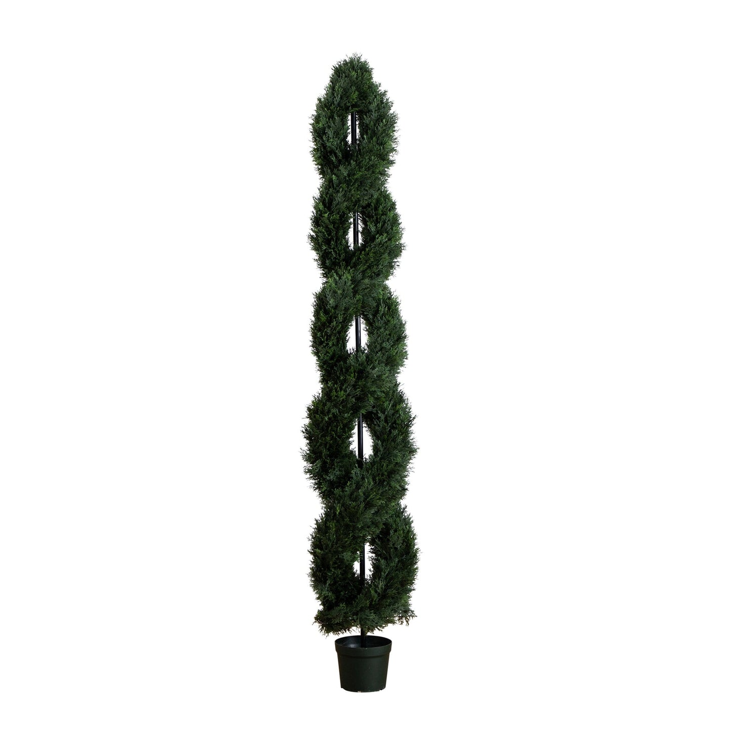 8’ Double Pond Cypress Spiral Topiary UV Resistant (Indoor/Outdoor)