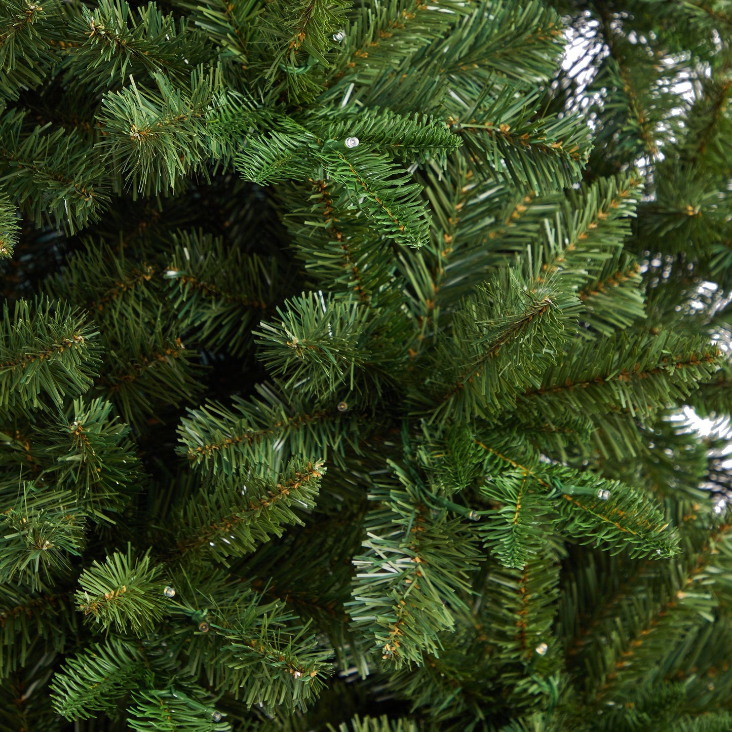 8’ Grand Teton Spruce Flat Back Tree with 280 Warm White LED Lights and 1208 Bendable Branches