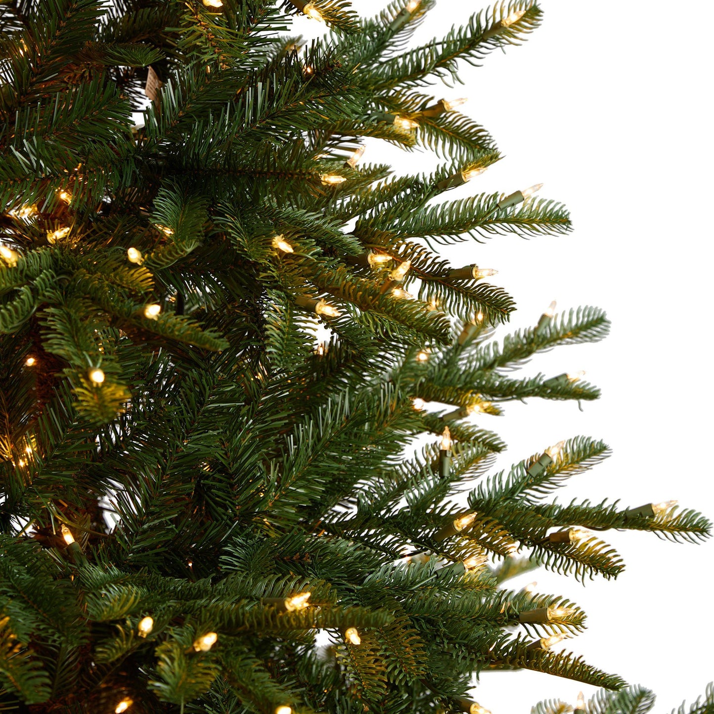 Sapin de Noël en épicéa de Washington de 8 pieds avec 650 lumières transparentes et 1561 branches pliables