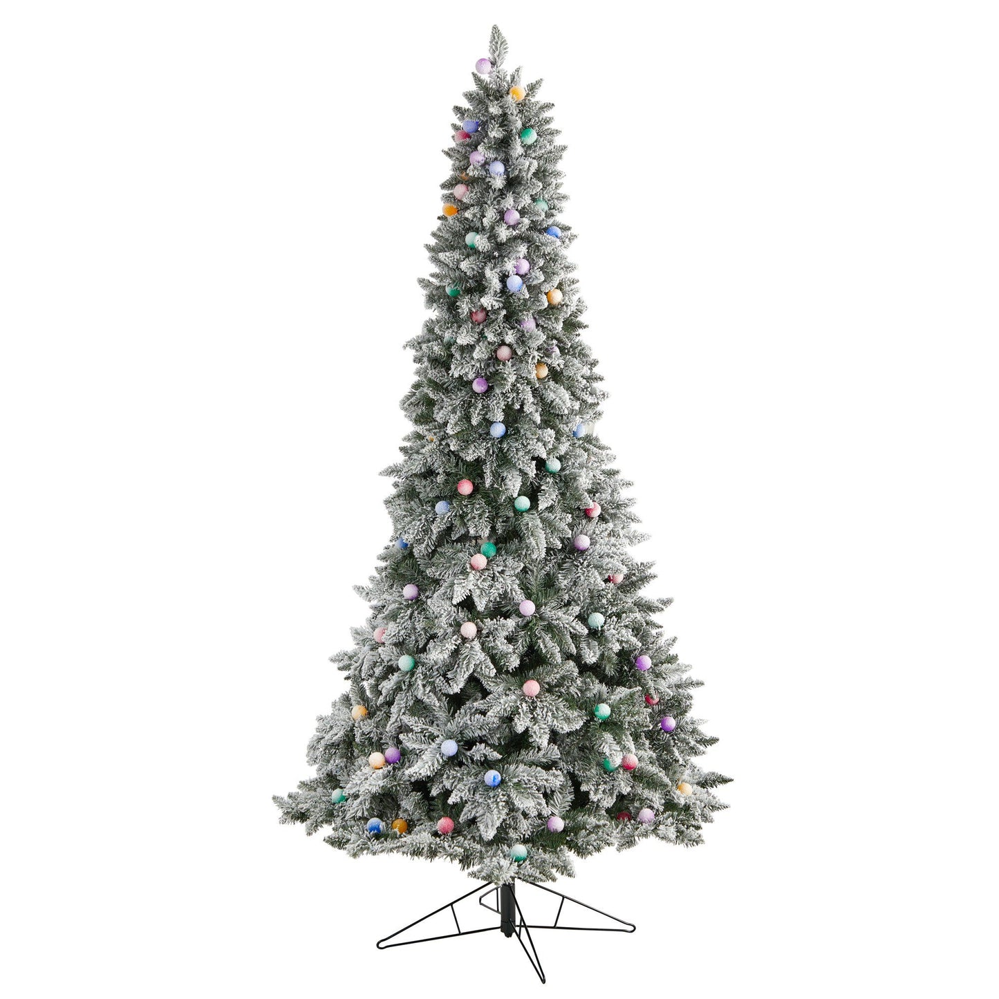 8.5' Flocked British Columbia Mountain Fir Artificial Christmas Tree