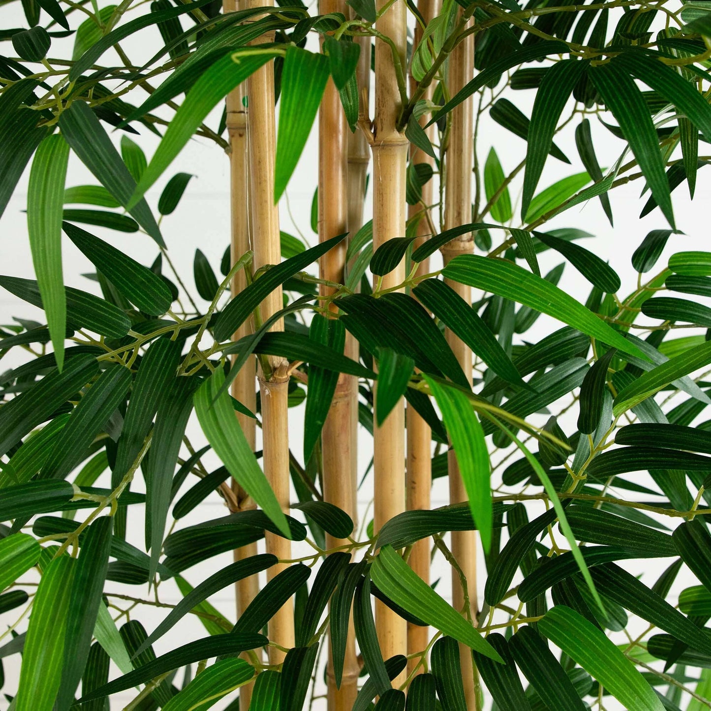 9’ Artificial Bamboo Tree with Real Bamboo Trunks