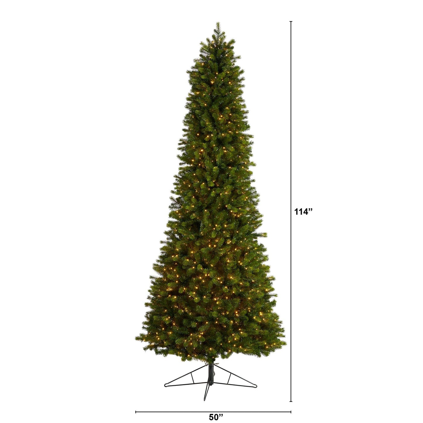 9.5' Slim Colorado Mountain Spruce Artificial Christmas Tree