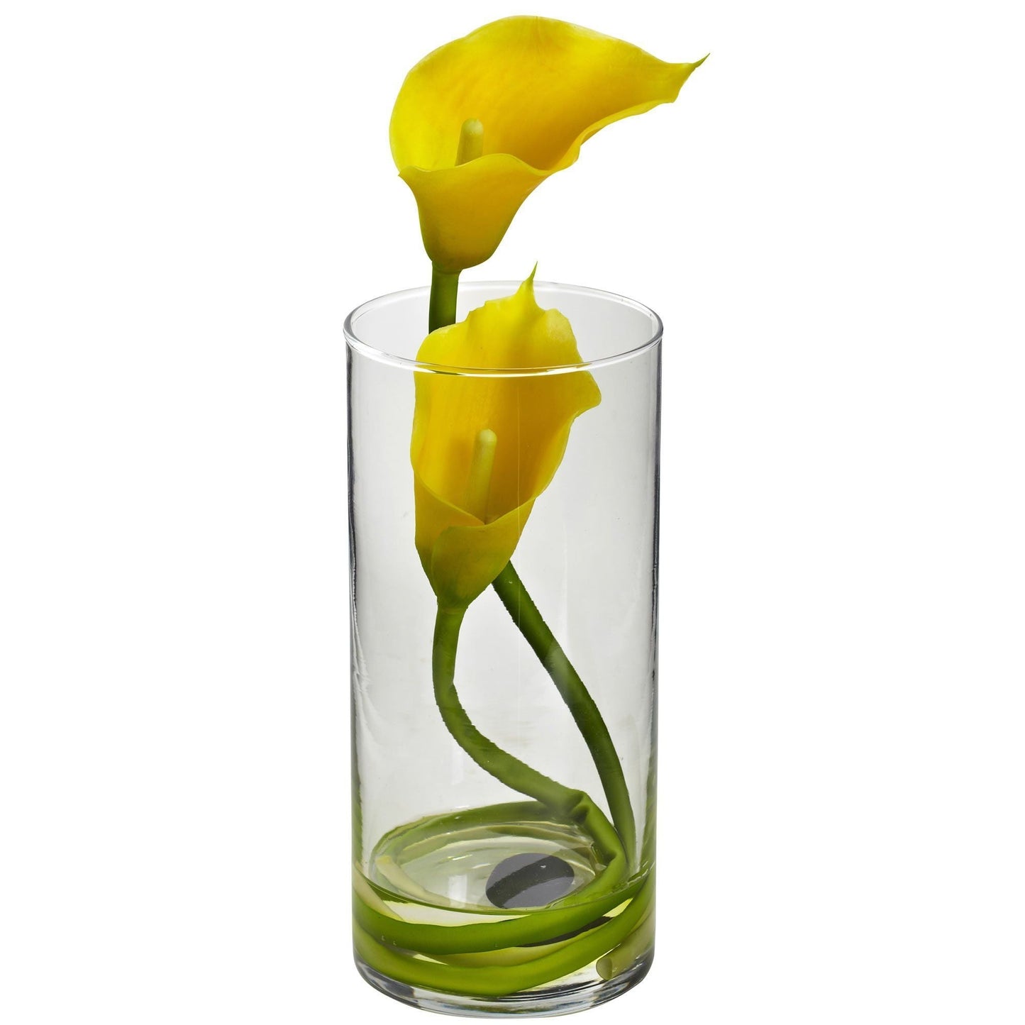 Lys Calla double avec cylindre (lot de 2)