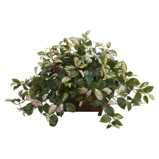 Plante artificielle Hoya dans un pot décoratif