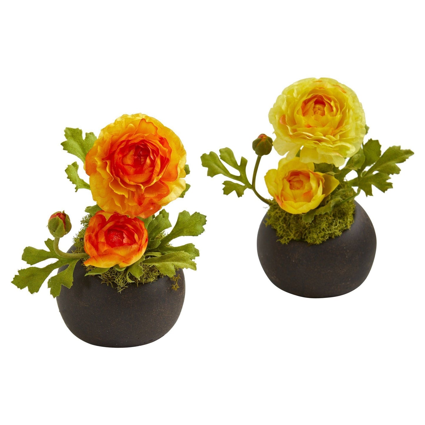 Ranunculus Artificial Arrangement (Set of 2)