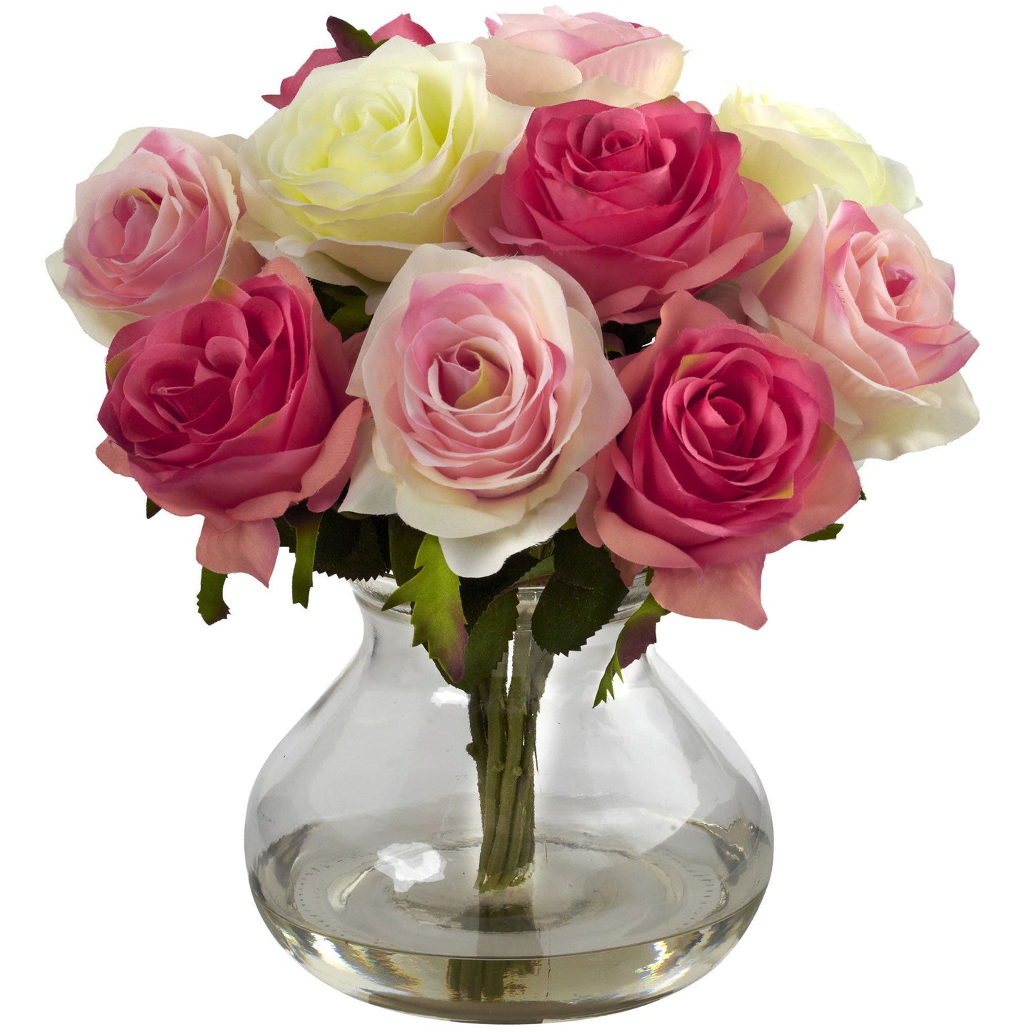 Arrangement de roses avec vase