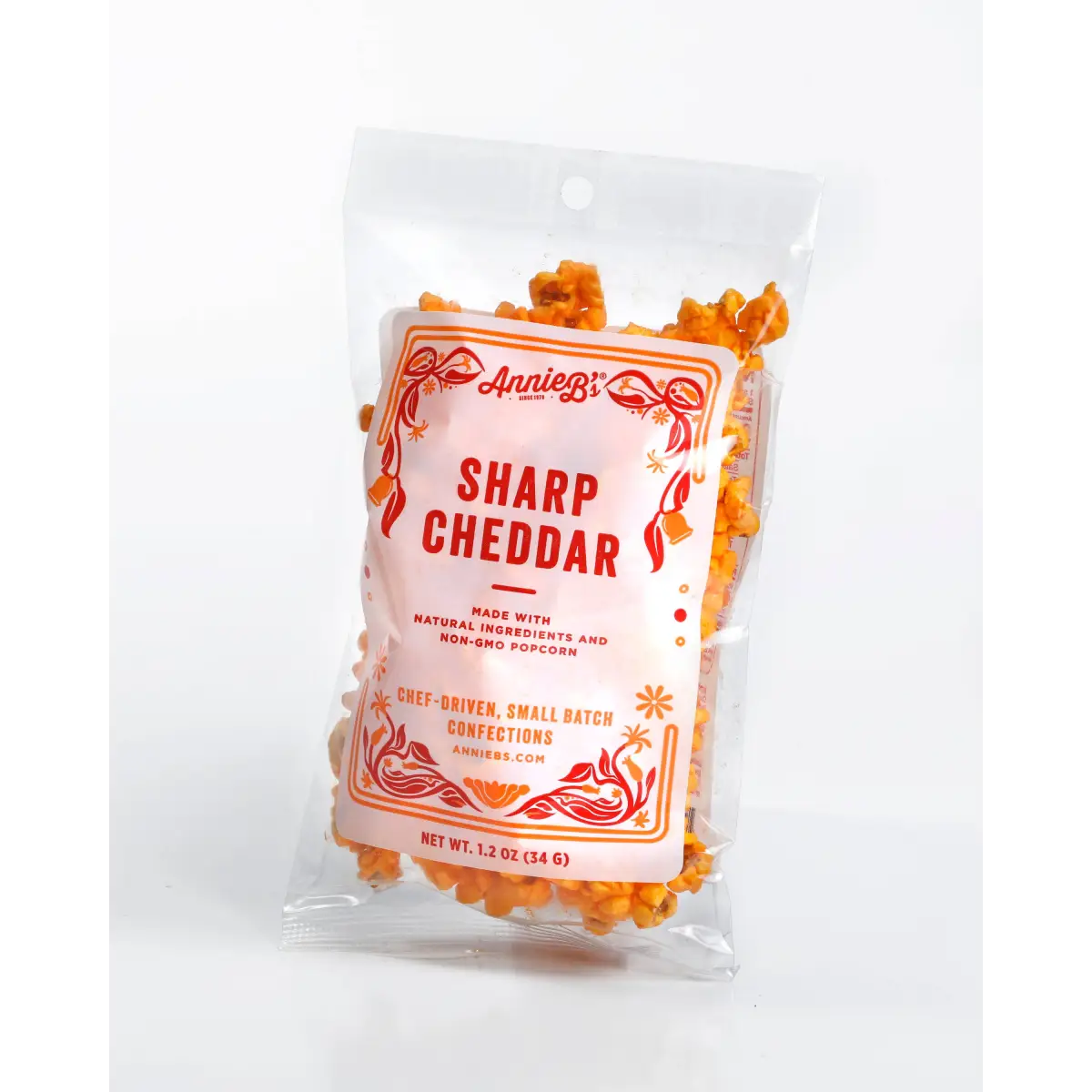 Artisan Popcorn - Small Bag - Cheddar Caramel - Sharp Cheddar - Annie B’s