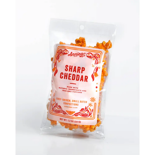 Artisan Popcorn - Small Bag - Cheddar Caramel - Sharp Cheddar - Annie B’s