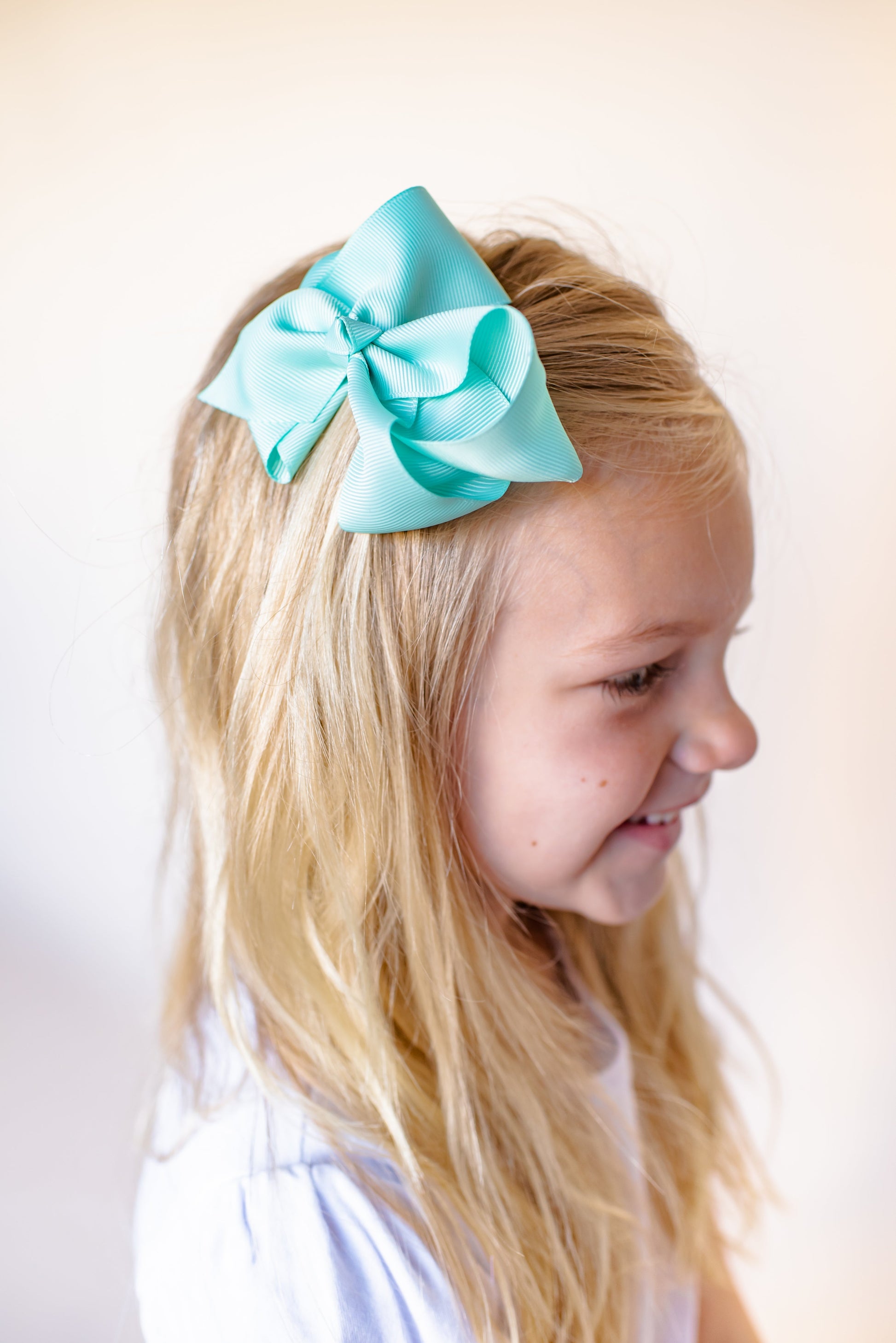 Solid Hair Bows - Aruba Blue / 4’’ - ARB Blanks
