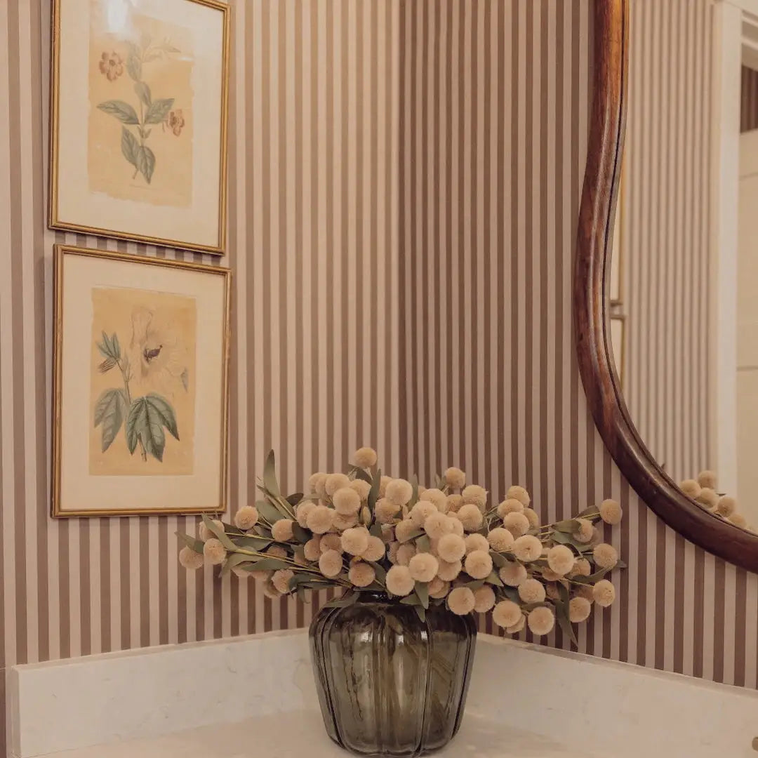 Ashbury Stripe Wallpaper by Safari Natalia x Taddy Mikelaites - Loomwell Home Goods