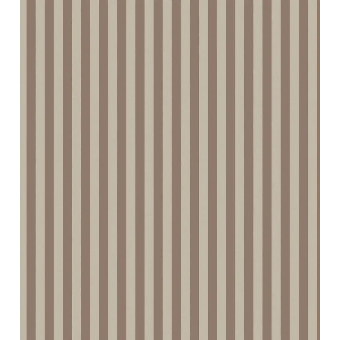 Ashbury Stripe Wallpaper by Safari Natalia x Taddy Mikelaites - Sample 1 foot by 1 foot / Cocoa and Linen - Loomwell