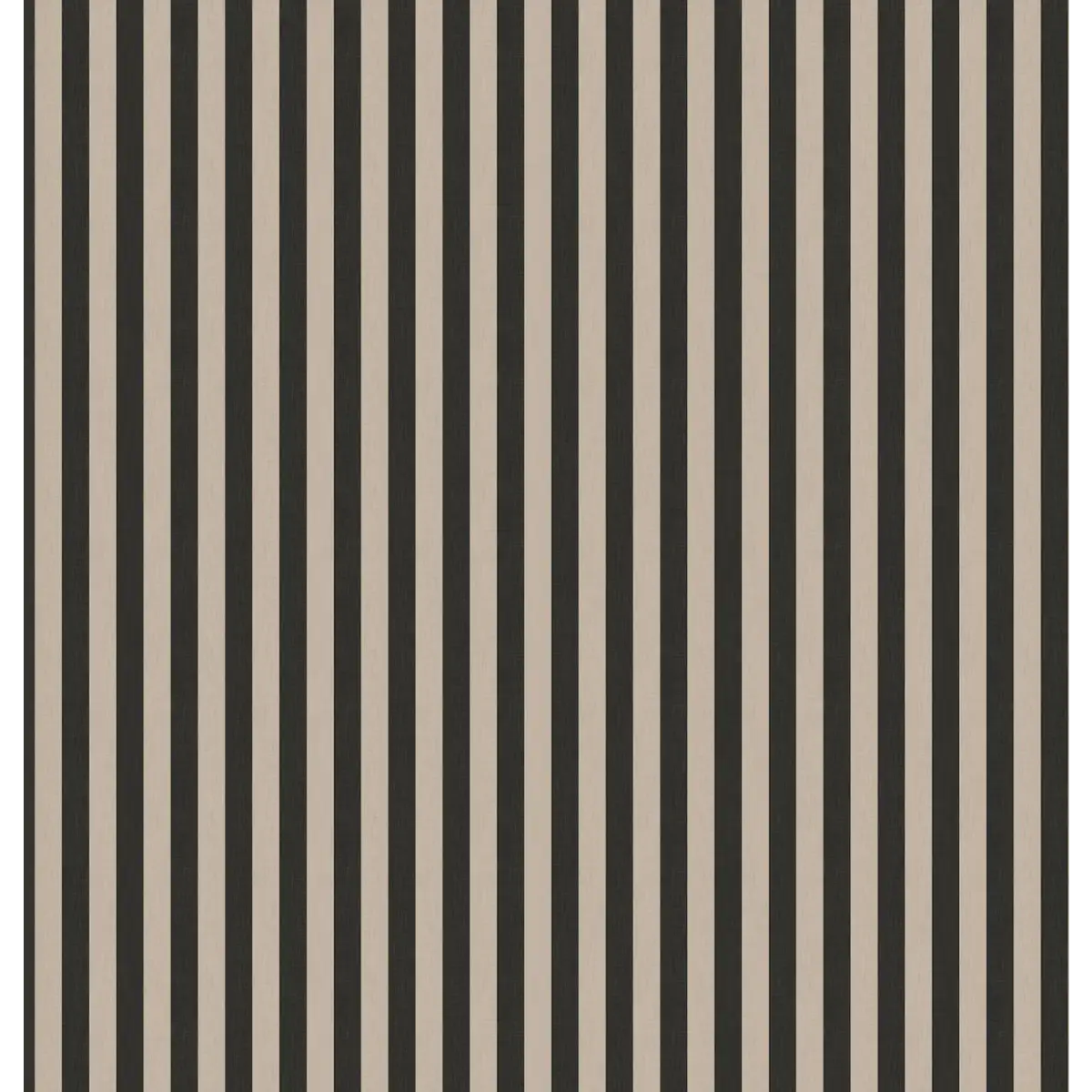 Ashbury Stripe Wallpaper by Safari Natalia x Taddy Mikelaites - Sample 1 foot by 1 foot / Black and Taupe - Loomwell