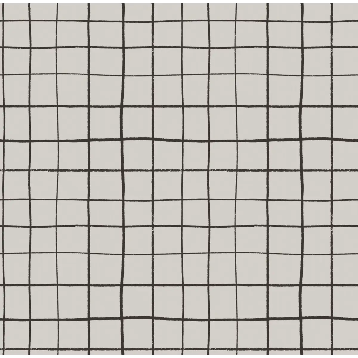 Asher Grid Wallpaper - Checkered Line Drawing - by Angel Walker - Sample 1 foot by 1 foot - Loomwell Home Goods