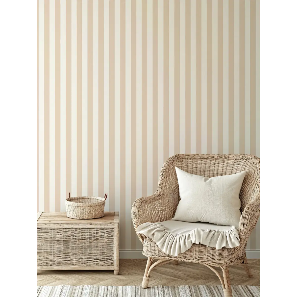 Atlas Wallpaper - Bold Stripes - by Hufton Studio - Loomwell Home Goods