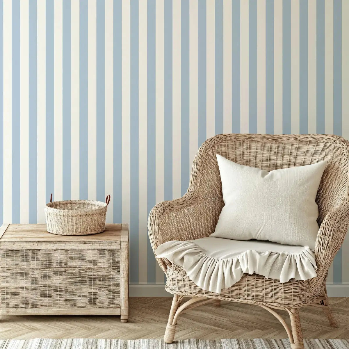 Atlas Wallpaper - Bold Stripes - by Hufton Studio - Loomwell Home Goods