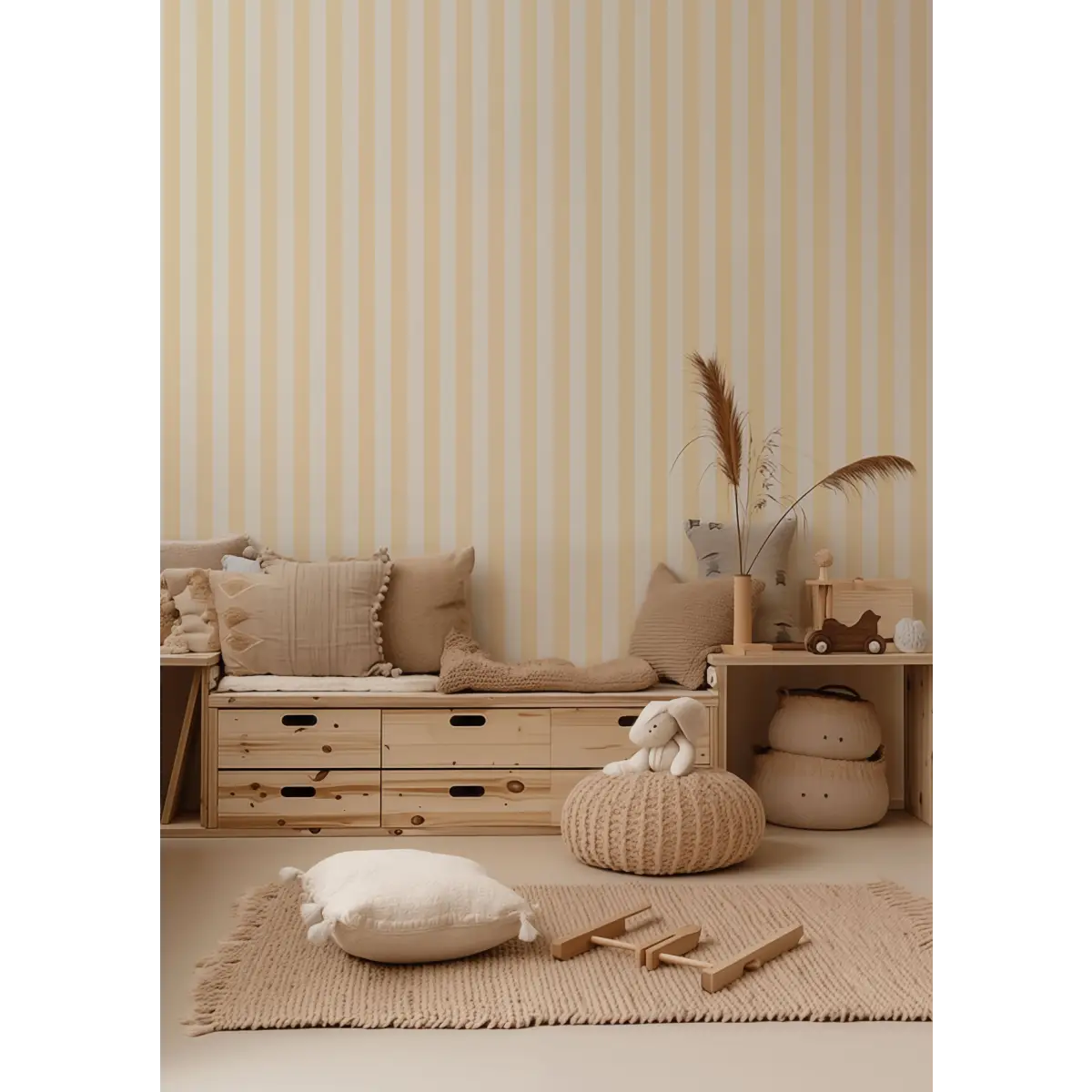 Atlas Wallpaper - Bold Stripes - by Hufton Studio - Loomwell Home Goods