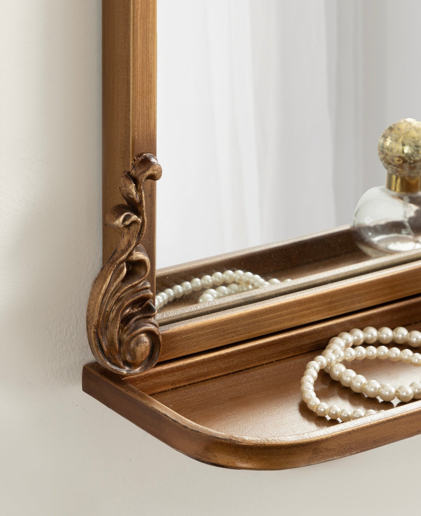 Arendahl Elegant Arch Mirror with Shelf