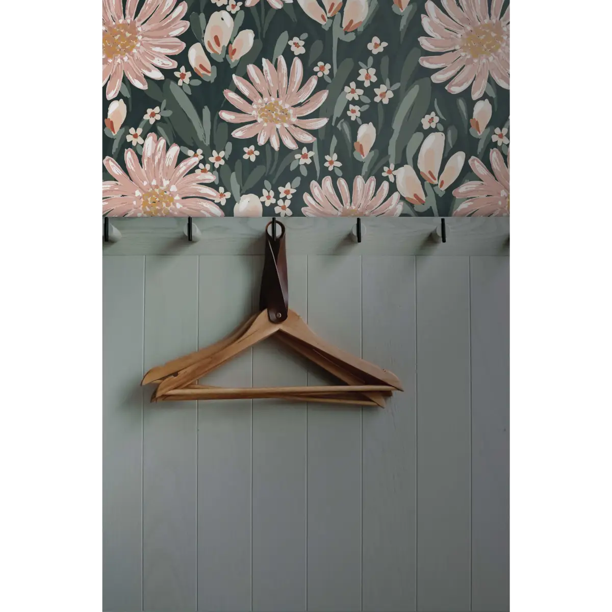 Auden Wallpaper - Pink Flower Joy - by Hufton Studio - Loomwell Home Goods