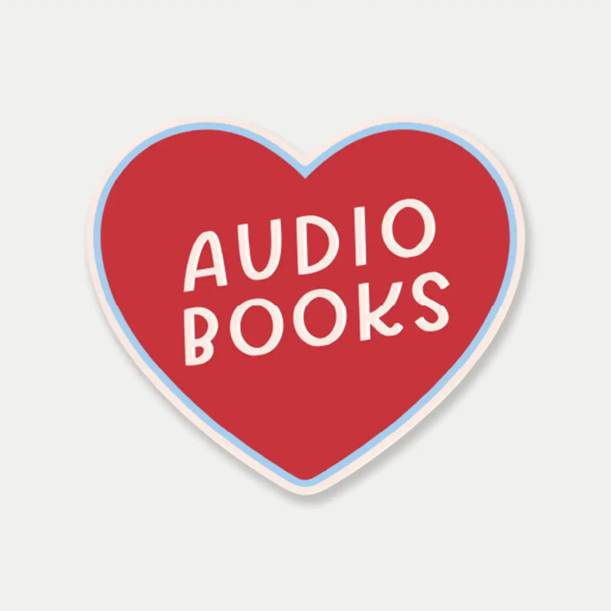 Audio Book Love Vinyl Sticker - Just Follow Your Art