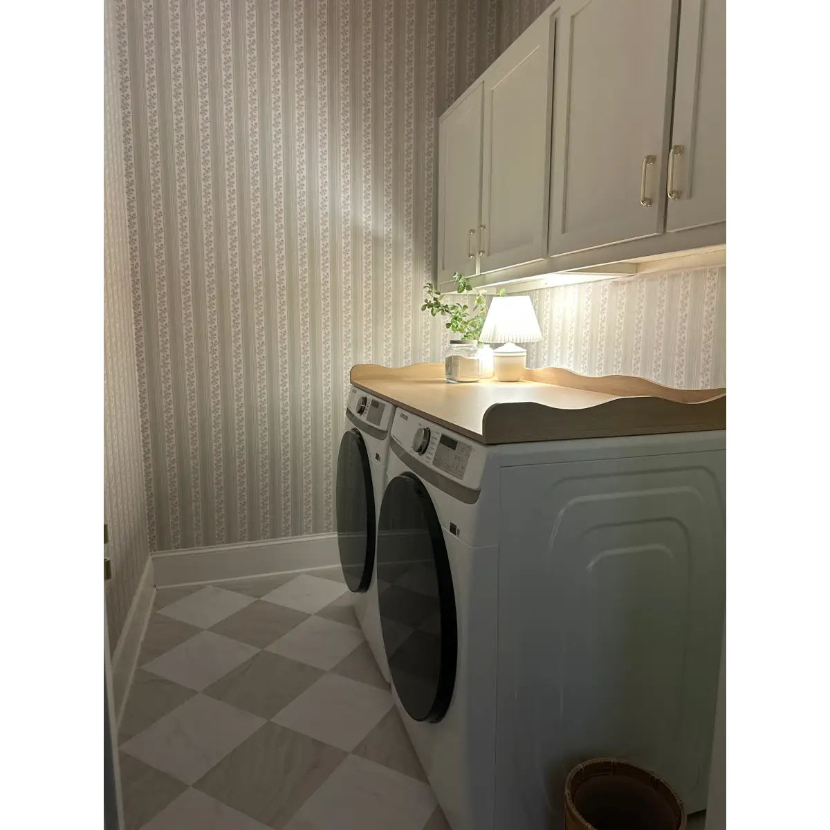 Auggie Wallpaper - Floral Stripe - by Bloomery Decor - Loomwell Home Goods
