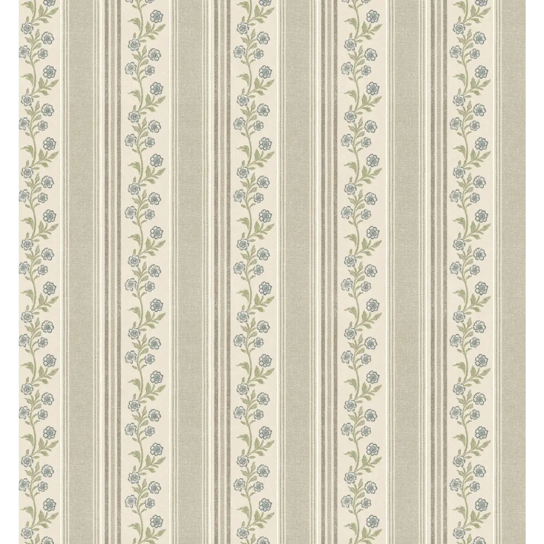 Auggie Wallpaper - Floral Stripe - by Bloomery Decor - Loomwell Home Goods