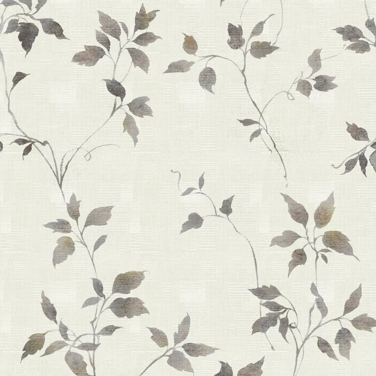 Augustus Wallpaper - Gray Leafy Vines - Sample 1 foot by 1 foot - Loomwell Home Goods