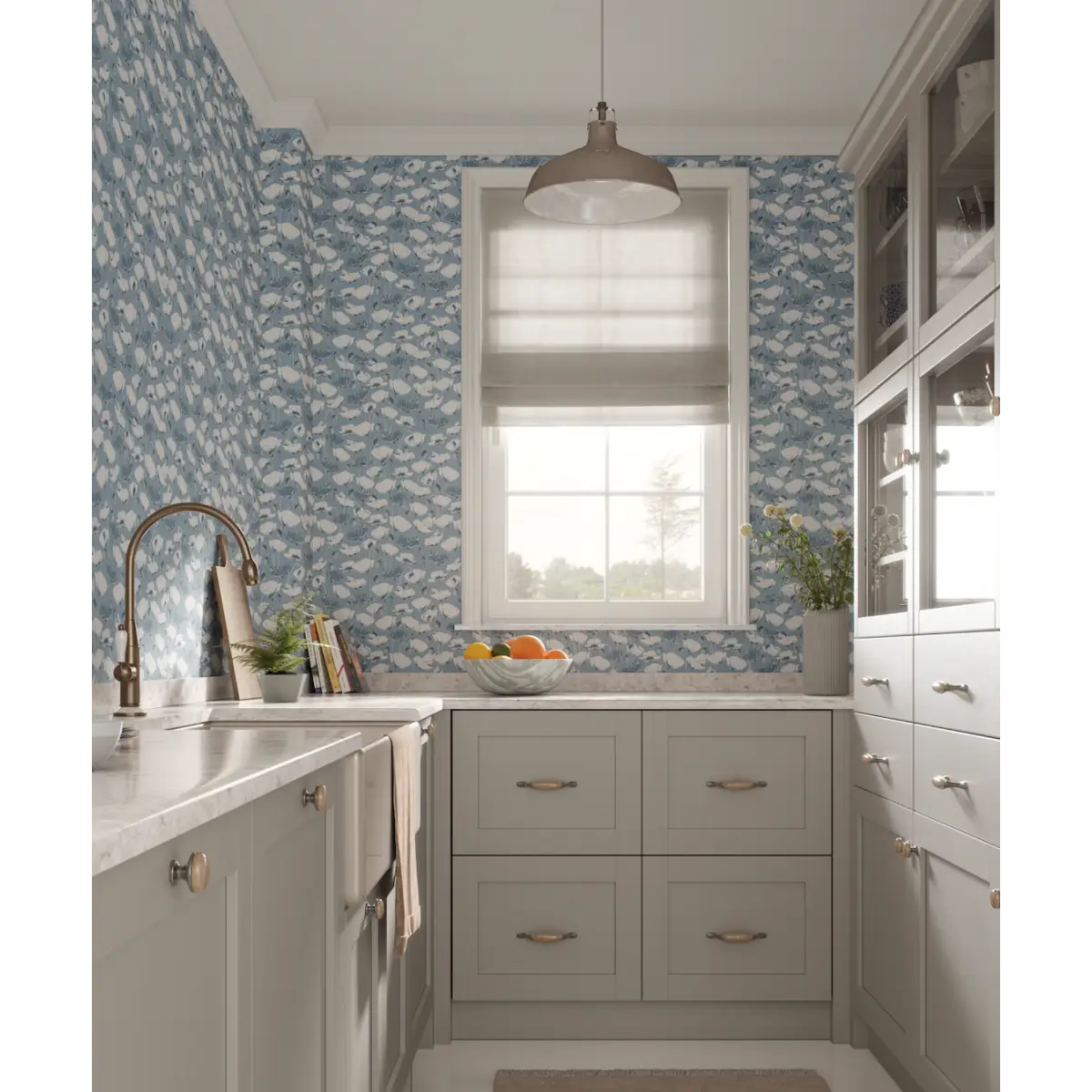 Aurora Wallpaper - Poppies - by Melissa Johnson Design - Loomwell Home Goods
