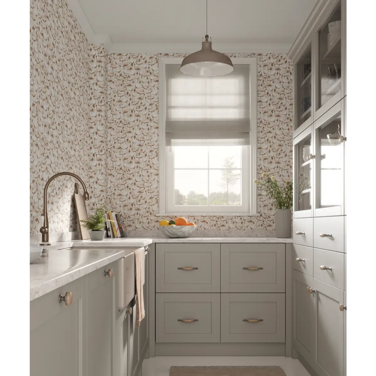 Aurora Wallpaper - Poppies - by Melissa Johnson Design - Loomwell Home Goods