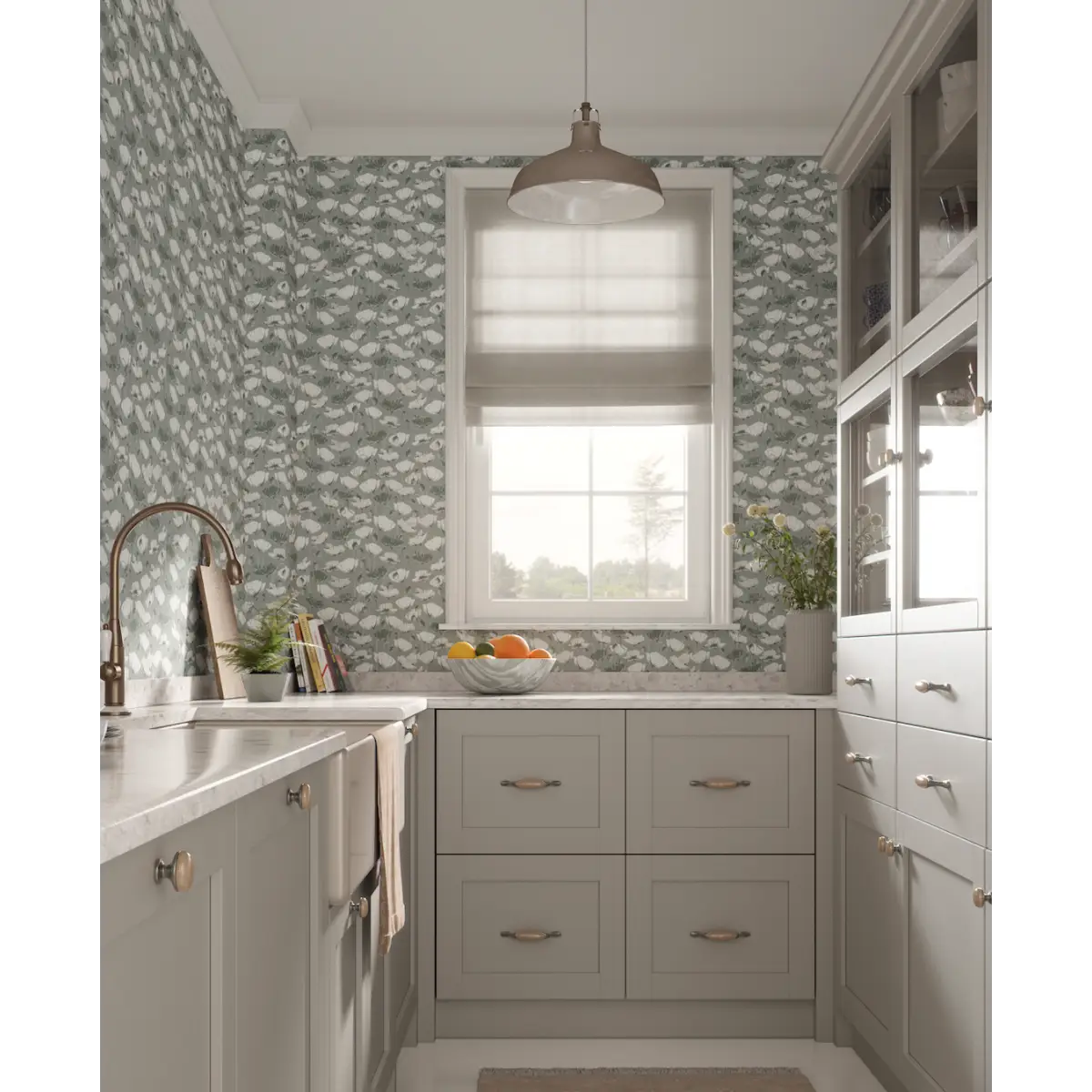 Aurora Wallpaper - Poppies - by Melissa Johnson Design - Loomwell Home Goods
