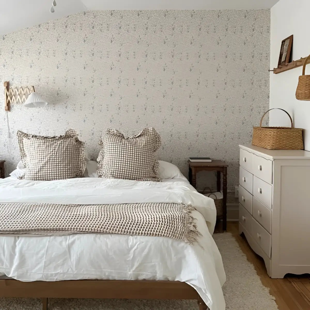 Austen Wallpaper - Botanical Tulips Drawings - by Of Lilies and Fields - Loomwell Home Goods