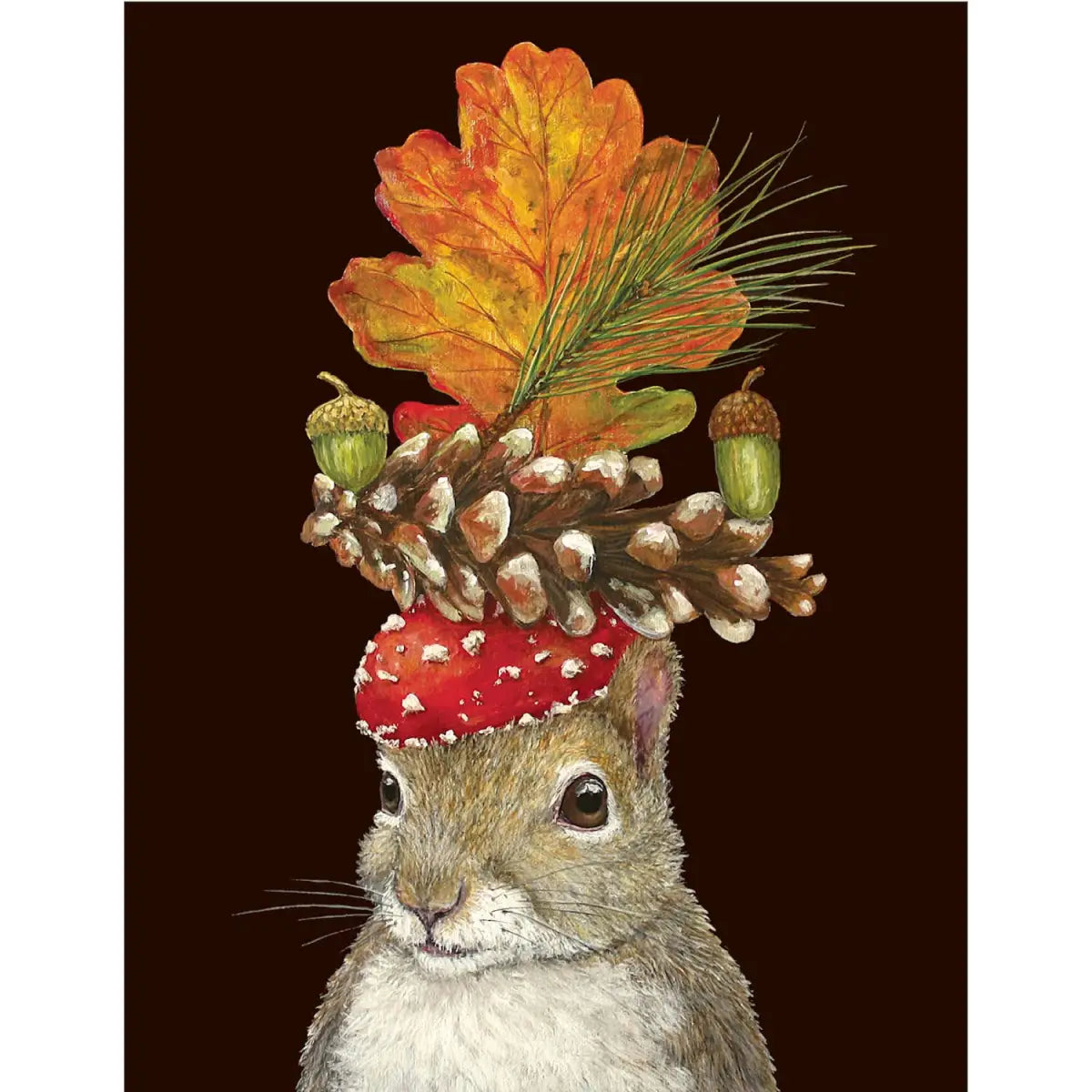 Greeting Card - Autumn Squirrel by Vicki Sawyer - Hester & Cook - Stationery