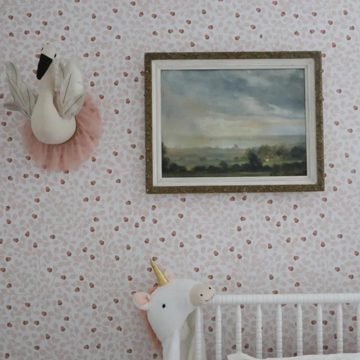 Autumn Wallpaper - Oak Leaves and Acorns - by Micush - Loomwell Home Goods